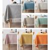 EGROON Kitchen Supplies Cotton Linen Tablecloth, Rectangular Table Cover, Dining Table Cover for Hotels and Restaurants, Waterproof and Water-Repellen