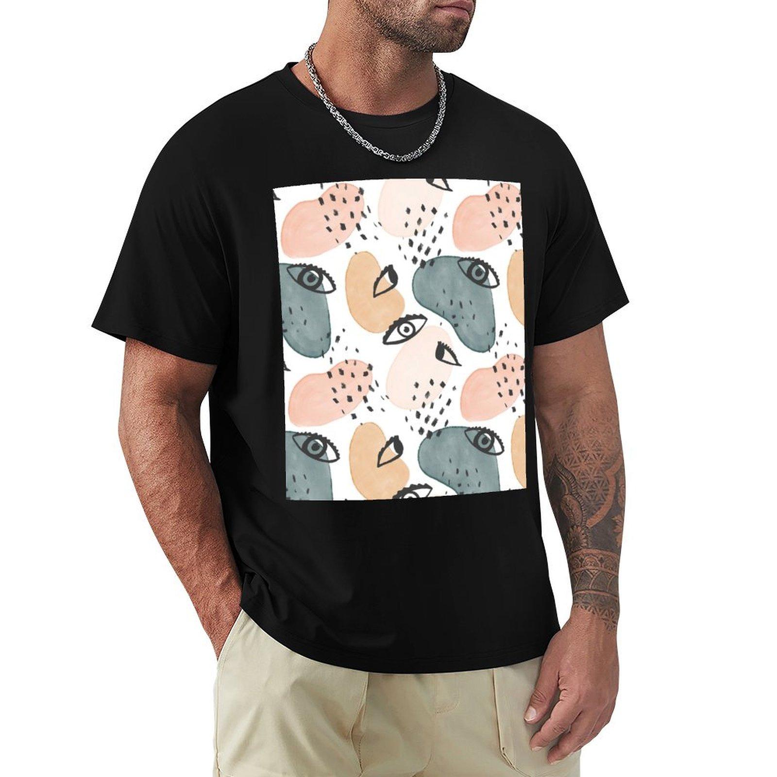 

Painterly Eyes Pattern TShirt Louboutins man clothes Funny tshirts Tshirts for men cotton 4XL