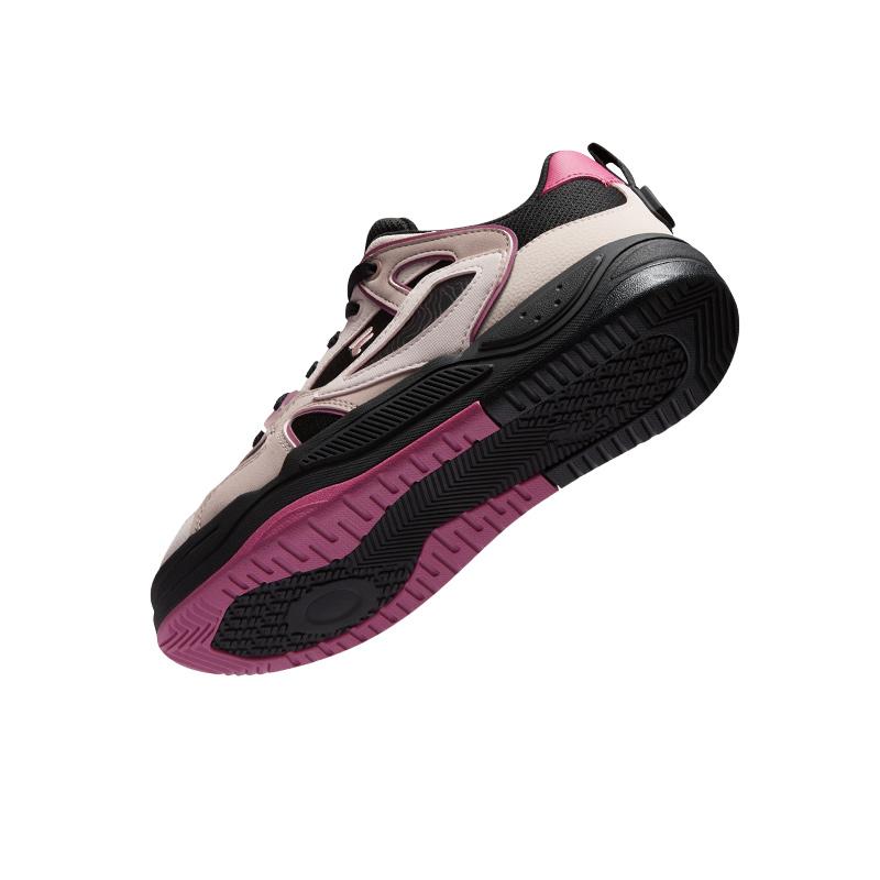 Fila Fusion Bank II Casual Lightweight Low-Top Sneakers Women Sneakers Black Purple T12W442906FBC