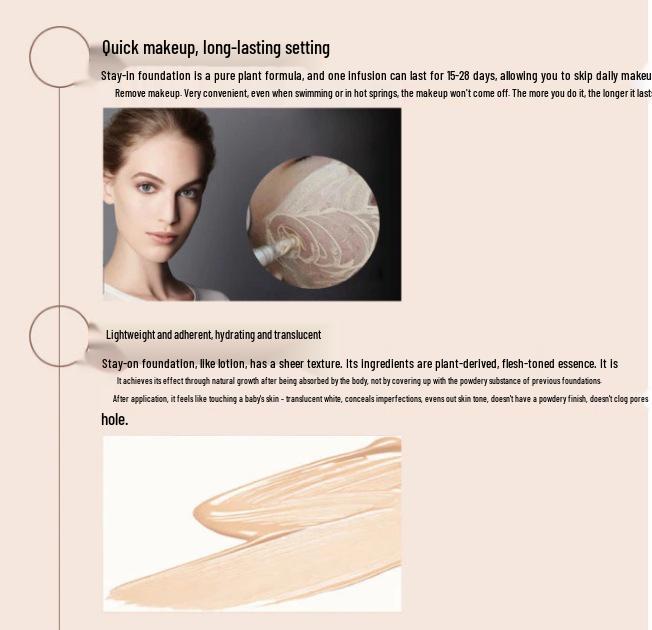 BB Glow Korean Semi-Permanent MTS Microneedle Foundation: Multi-Color Options