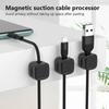 6PCS Magnetic Cable Clips Wire Organizer Adjustable Cord Holder Under Desk Cable Management Wire Keeper Cable Organiser Holder