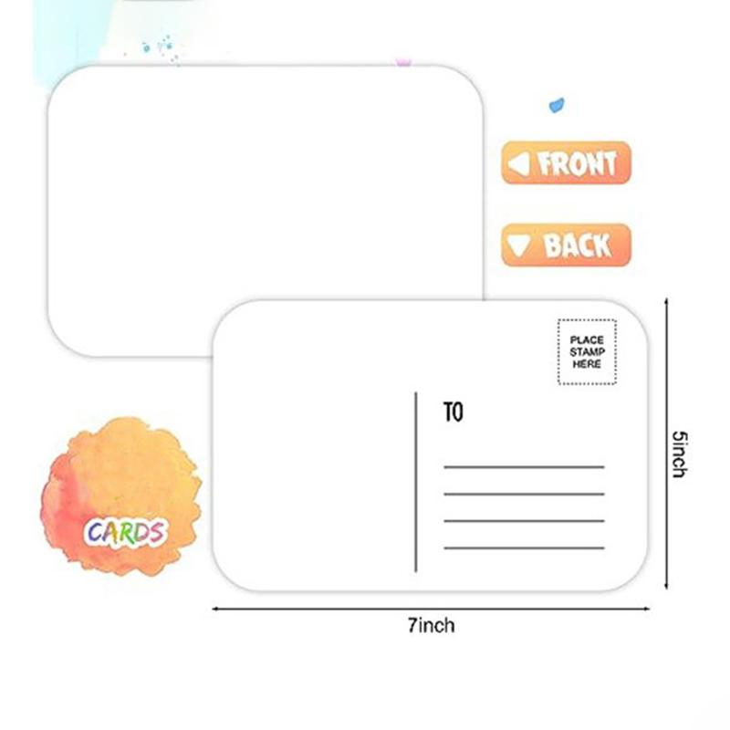 40 st. Tomma akvarellpappersvykort Gratulationskort Akvarellvykort Målningspapper Syrafritt Tungvikt Konstpapper