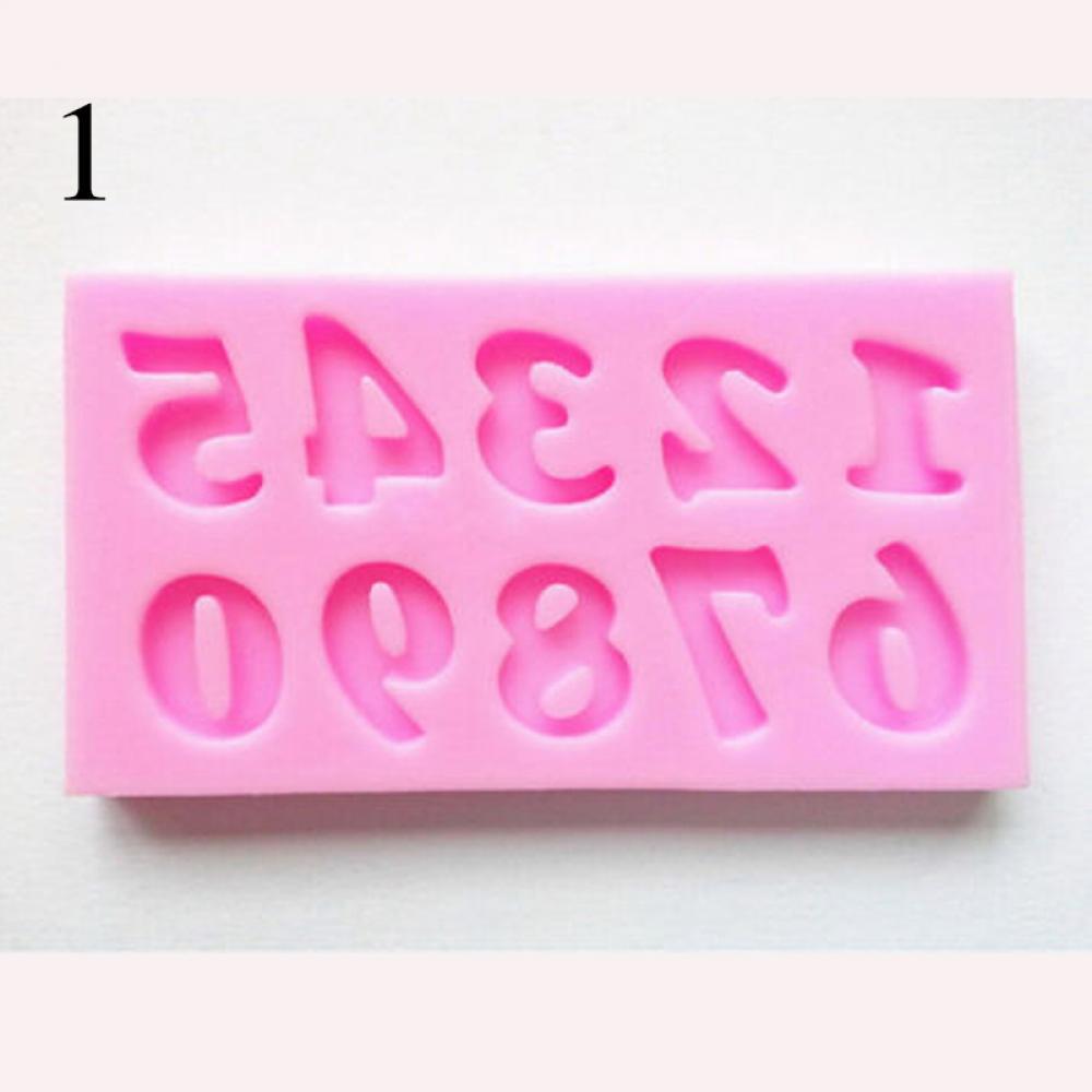 Kitchen Fondant Baking Silicone Chocolate Sugar Letters Numbers Mould Cake Decorating