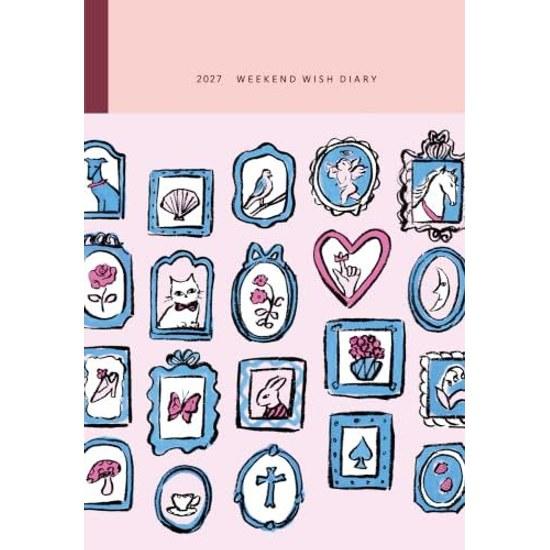Weekend Wish Diary 2027 Foggy Pink December Start Shiroku-han Monthly Weekly