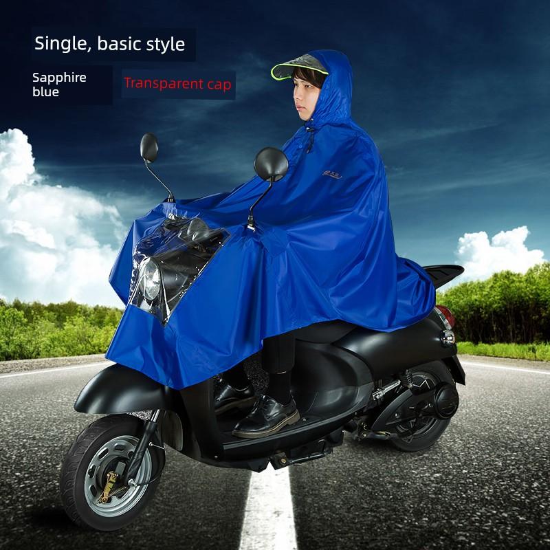 Paradise Genuine Electric Motorcycle Protective Raincoat for Adults, Enlarged and Thickened, Unisex Oxford Fabric Single/Double Person Rain Poncho