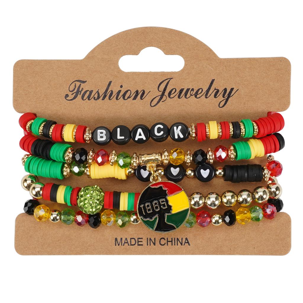 JYL TS Bracelet Bohemian Independence Day  Beads Enhances Pride