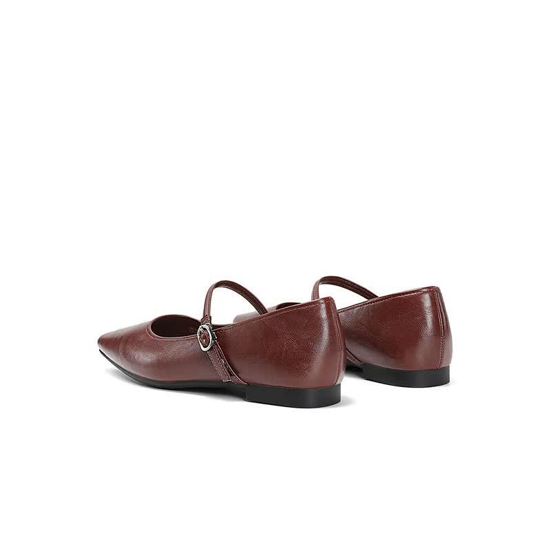 SENDA Women's Retro Ballet Mary Jane Flats