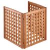 Wooden Privacy Fence, 810 X 960 Mm Air Conditioner Fence, 3 Panel Solid Outdoor Wood Privacy Screen with Adjustable Angle, Hinge-Reinforced Structure,