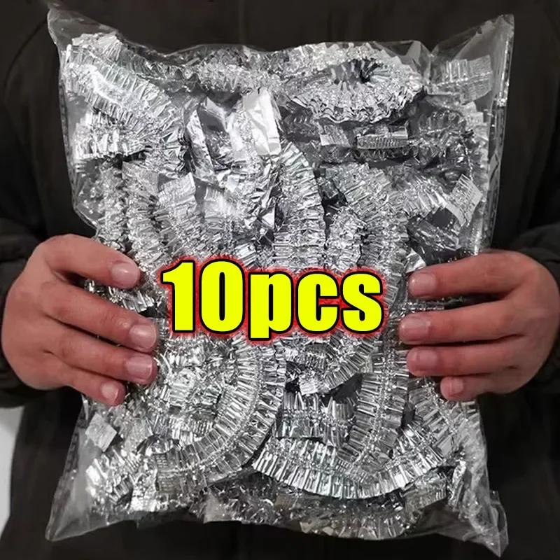 

Reusable Aluminum Foil Food Covers,30/50/100PCS Aluminum Foil Elastic Bowl Covers,Kitchen Fresh Keeping Insulation Film,Adjustable Food Storage Covers As the picture