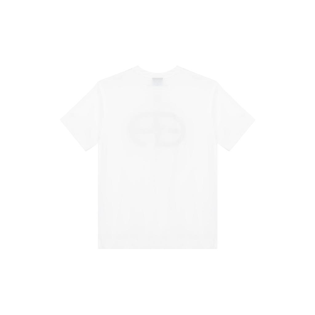 Emporio Armani Solid Color Logo Print Short Sleeve T-Shirt Men tops Off-White 6K1T74-1JUVZ-0101