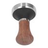 Kaffeepulverpresse Hammer und Verteiler Set Edelstahl Kaffee Tamper mit Holzgriff für