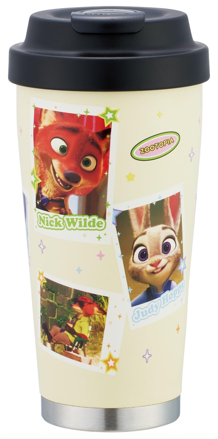 Skater Stainless Steel Easy Mug Bottle Tumbler Disney Zootopia Final Frame 480ml, Insulated, STEM5-A