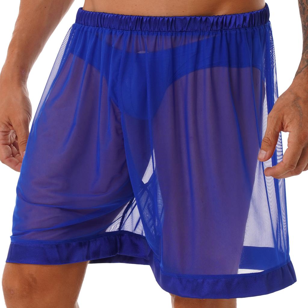 Pánské průsvitné boxerky Loose Lounge Boxerky spodní prádlo letní plážové oblečení