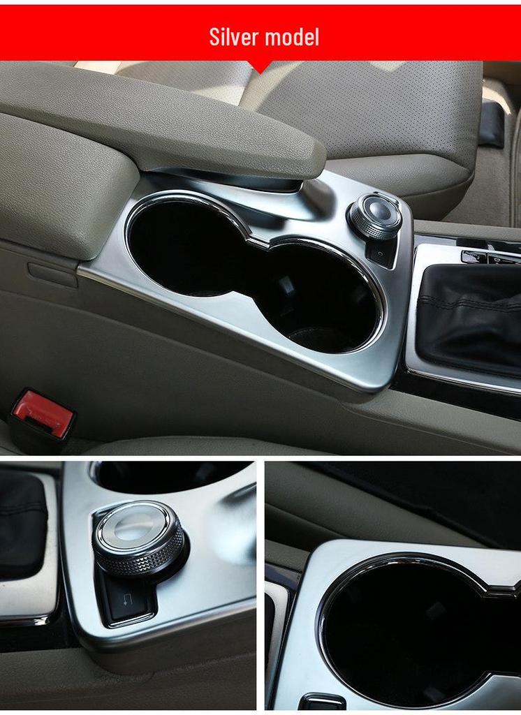 GLK 08-15 Center Console Cup Holder Decorative Panel for Mercedes-Benz Interior Modification