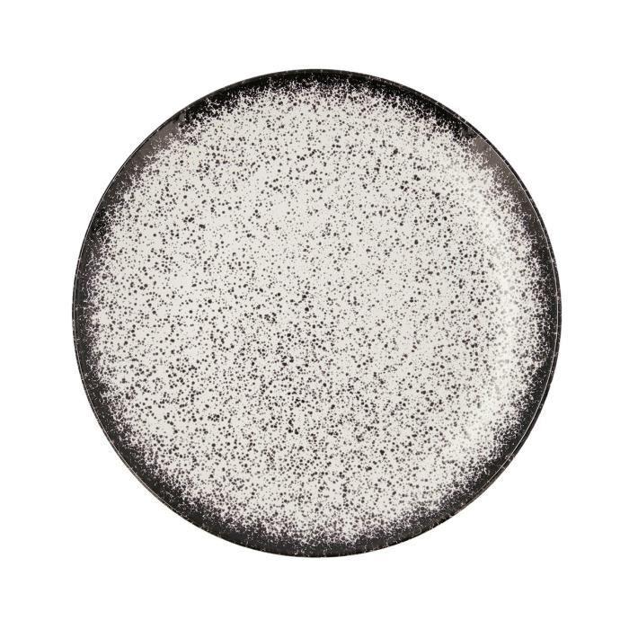 Assiette Plate Ariane Rock Céramique Noir (Ø 31 Cm) (6 Unités)