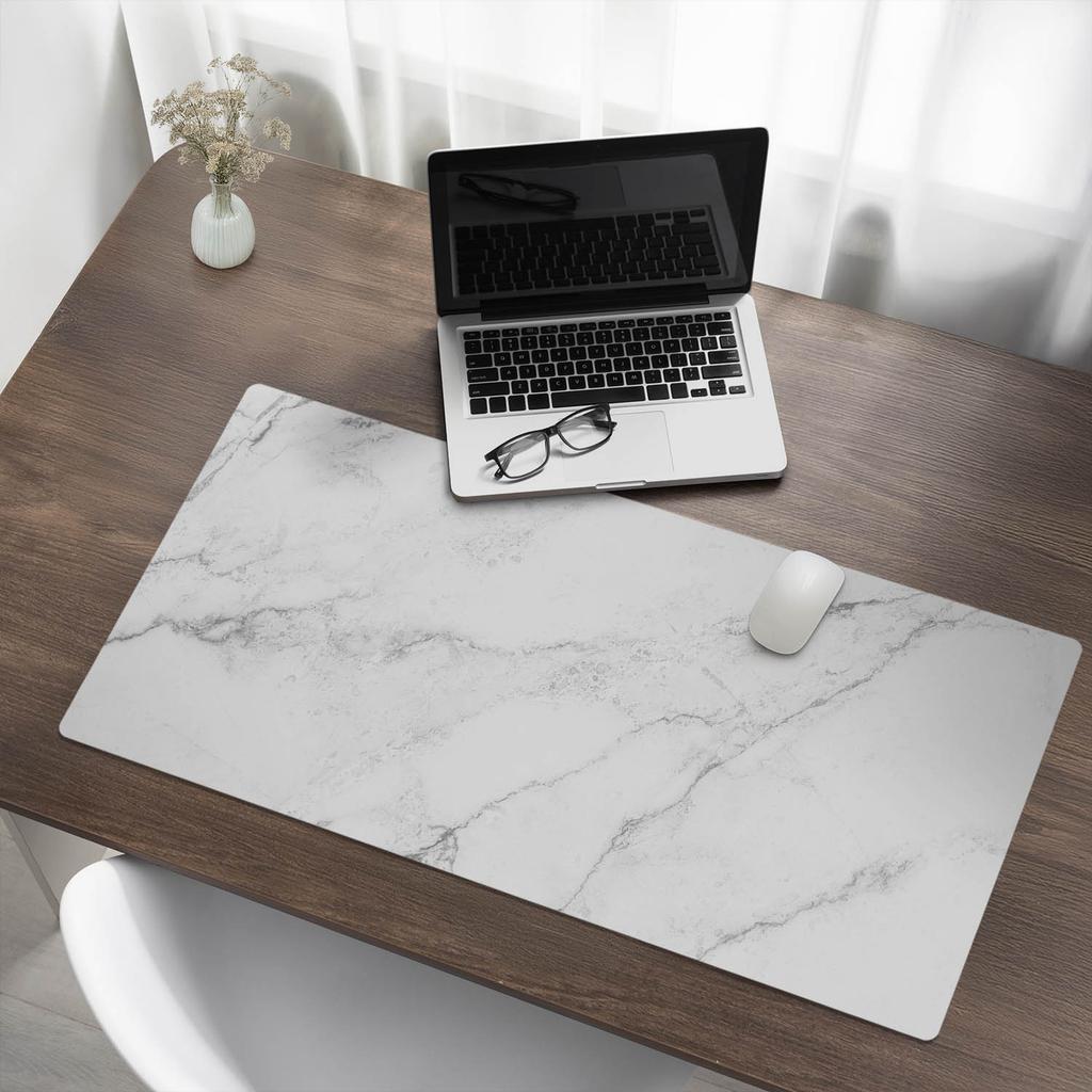 Vinyl Protective Mat for Workstation Marble Veins 100X50 Cm