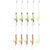 10Pcs Artificial Simulation Shrimp Shape Luminous Soft Fish Lure Bait Fishing Tackle with Hook for Sea Fresh Water