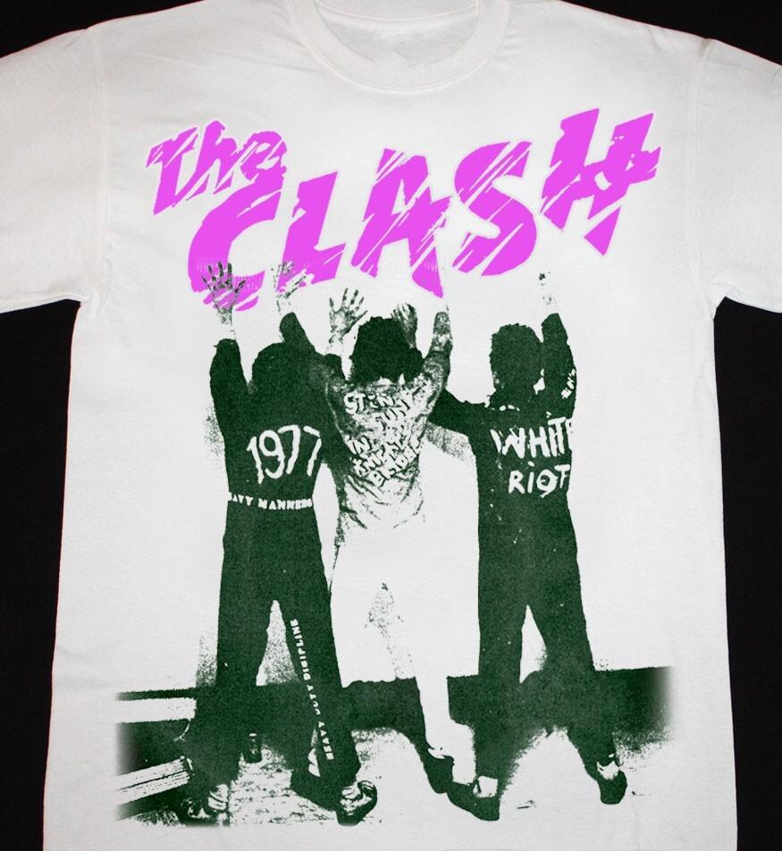 The Clash Band Men T-shirt White Unisex Cotton All Sizes