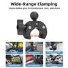 5 Section Telescoping Action Camera Clamp With 360  Ball Head Adapter Double Grips For Sports Recording Accessories