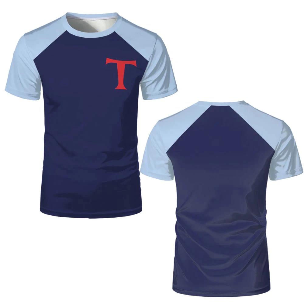 Hyuga Lenders Tsubasa Cartoon Animation Anime Football Soccer T-Shirt Nation Jersey Japan Print Sport Vintage Short Sleeve Uniform Cosplay Unisex