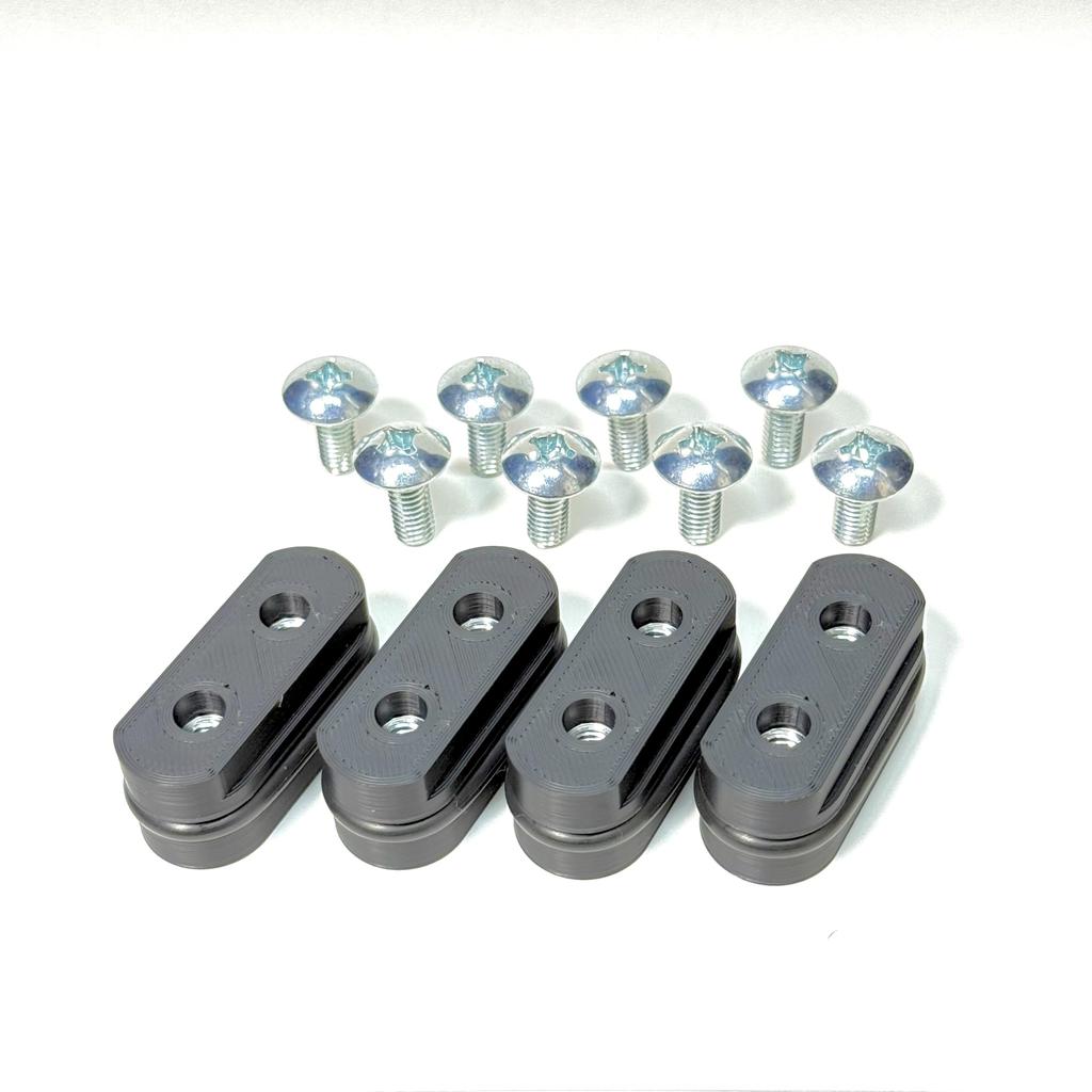 Set of 4 ABS Catch Adapters for Toyota 20kg Load Heat Resistant To Separate Separate for Car and Camping Hiace, Capacity, 100°C (100°C), Hooks, Bars,