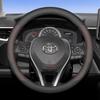 Leather Car Steering Wheel Cover for Toyota Alphard Crown Signia Sports Vellfire 86 GR SUPRA Mirai Urban Cruiser Accessories