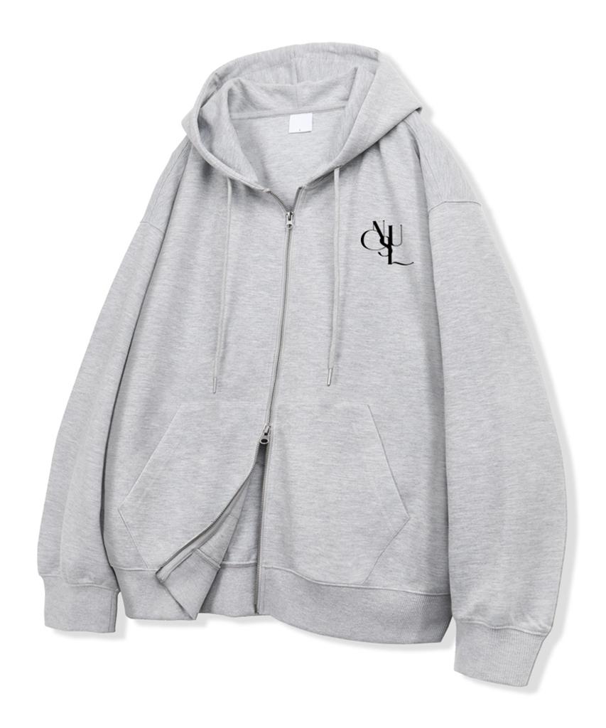 Notusual N Small Logo 2-Way Zip-Up Hoodie 2 Colors