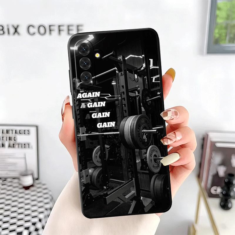 Gym Mode Fitness Bodybuilding Soft Phone Case for Samsung A17 A37 A57 A16 A26 A36 A56 A15 A25 A35 A55 A14 A24 A34 A54 A13 A23 A3