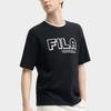 Fila Tricou Pulover Casual Confortabil cu Gât Rotund și Mânecă Scurtă Bărbați Tricouri Negru F11M429107F-BK