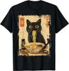 Katze Ramen Anime Kawaii Katze isst Ramen Nudeln T-Shirt Uni Geschenk Unisex T-Shirt