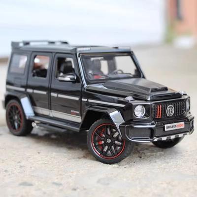 Nuovo cielo stellato Top 1:24 Mercedes-Benz Brabus G800 Modello di auto in lega di metallo pressofuso ad alta simulazione, suono e luce, collezione Toy Boy Gift
