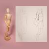 Mont Marte Mannequin Homme 30 cm - Modèle de dessin - Figurine Idéal - Marionnette en Bois - Débutants, Professionnels et Artistes