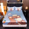 Ice Cooling Fitted Sheet for Queen Bed funda de colchón Cartoon Printed Bed Cover for Kids King Bed Protectors Smooth Bed Sheets