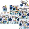 Astronaut Space Theme Birthday Party Decorations With Paper Flags And Balloons For Kid
