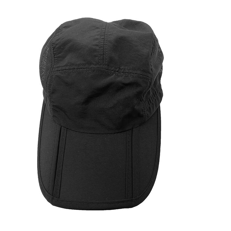New Summer Folding Sun Baseball Cap for Men Outdoor Mountaineering Quick Dry Visor Waterproof Breathable Mesh Snapback Hat