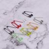 20mm Green Painted Metal Brooch Tag for Clothing & Accessories