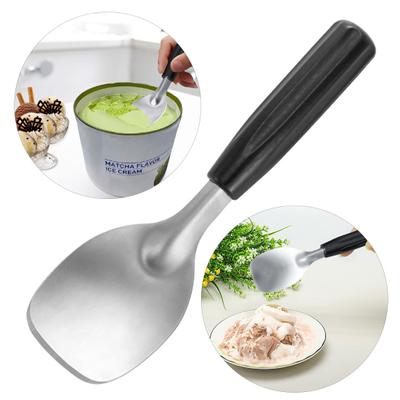 Ice Cream Scoop Stainless Steel Flat Ice Cream Spade Ice Cream Paddle for Hard Freezed or Creamy Ice Cream Dessert Spade Butter Cutter