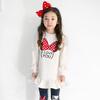 Kids Clothing Set Spring Autumn Cartoon Bow Knot Long Sleeve Cotton Shirt+Leggings 2Pcs Suit For 3-8 Years Girls Casual Outfit