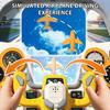 Interactive Airplane Cockpit Toy Realistic Control Panel Pretend Play With Light & Sound Educational Toy For Kids Boys Girls