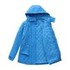 Women’s Warm Windcheaters Detachable Hooded Fleece Lined Zipper Coats Windproof Parka Outdoor Hiking Mountaineering Jackets