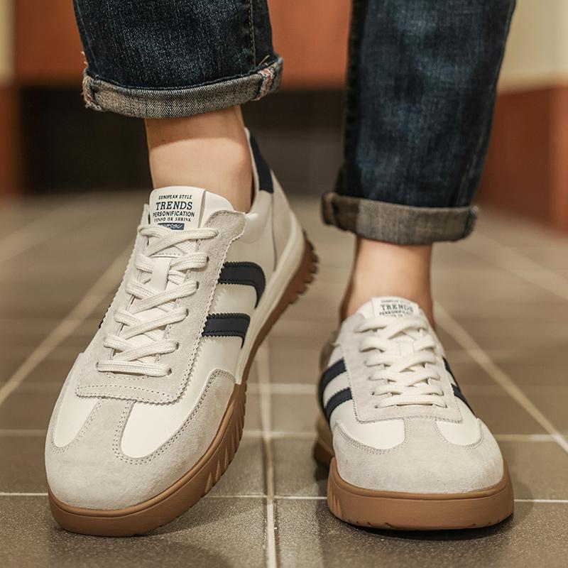 Fashion Lightweight Fashion Skate Shoes for Men  2025 New Men's Casual Lace-Up Sneakers Breathable Male Flats Comfortable Walking Shoes
