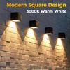 LED Solar Light Outdoor Garden Square Wall Lamp Sunlight Sensor IP65 Waterproof Courtyard Yard Balcony Fence Decoration Lighting