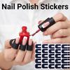 100Pcs Reusable Nail Polish Stickers U-Shape Anti-Overflow Tape  Manicure Tool
