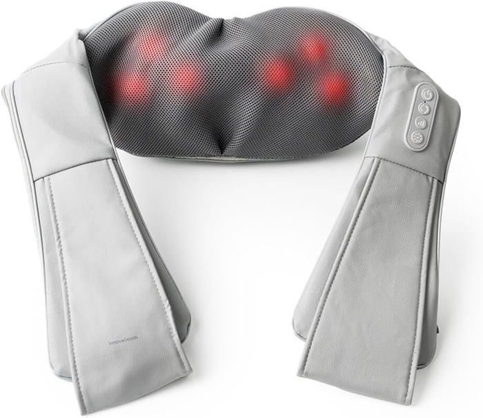 Masseur - CELLUSTOP - QIAO - Massage Shiatsu 4D - Intensité réglable - Chauffage infrarouge