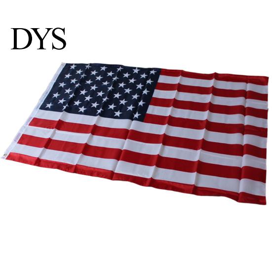 90x150cm Polyesterové proužky s průchodkami Hvězdy Dekor kampaně banner s vlajkou USA