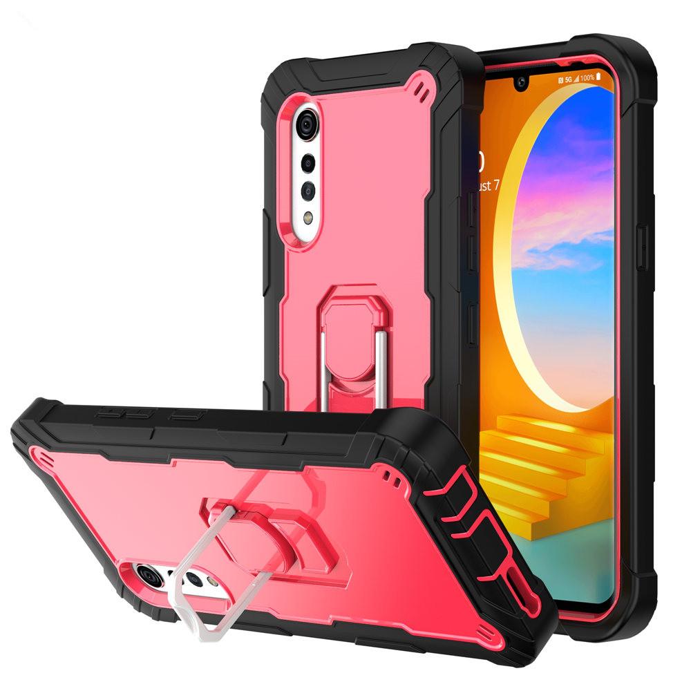 

Armor Shockproof Case For LG Velvet 5G 360 Full Body Heavy Duty Protection Ring Holder Stand Case For LG Velvet Coque For LG Velvet