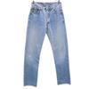 90s 501 Old Euro Straight Denim Pants W29 Wash Blue Jeans Women Used