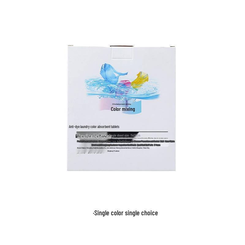

Anti-Dye Transfer Absorption Sheets: Color-Bleeding Prevention for Mixed Load Laundry - Family Pack