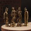Brass Craft Home Desktop Office Ornaments Four Talented Women Models Copperware Wholesale