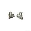 Korean Zirconia Heart Stud Earrings: Light Luxury, Fashionable, Versatile.